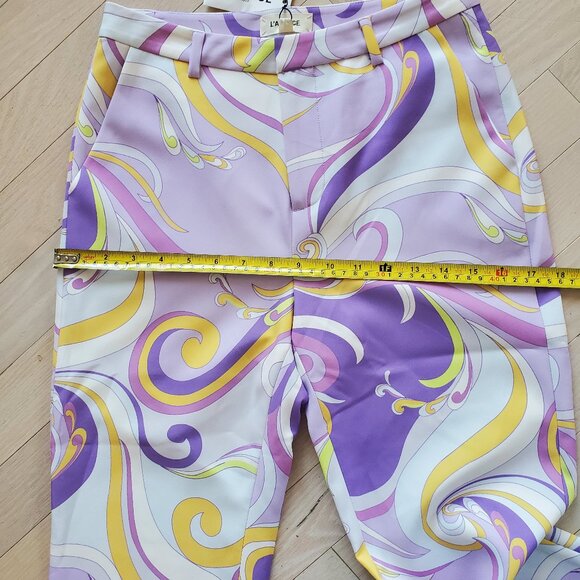 L'AGENCE ! Lane Flared Trouser, Light Orchid Multi Saint Martin (US/2) - Picture 10 of 11